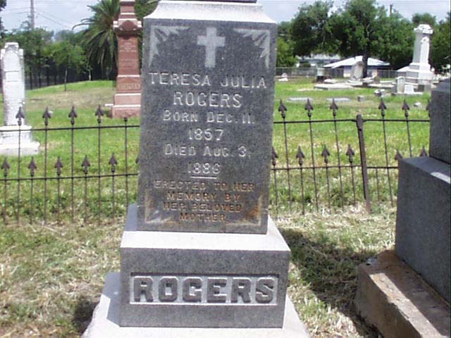 Teresa Julia Rogers Headstone