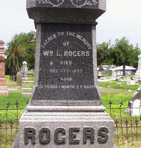 William L. Rogers Headstone