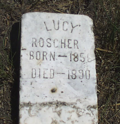 Lucy Roscher Headstone
