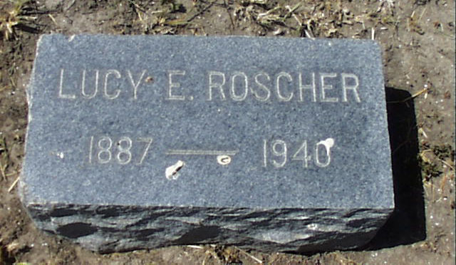 Lucy E. Roscher Headstone