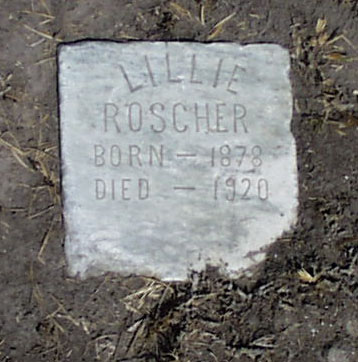 Lillie Roscher Headstone