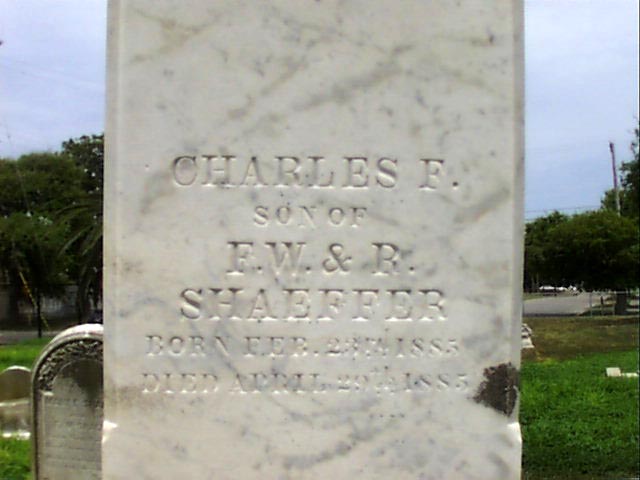 Charles F. Shaeffer Headstone