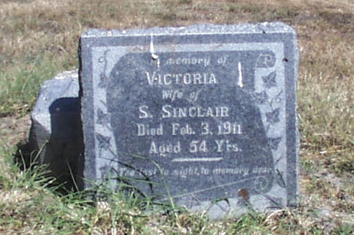 Victoria Sinclair Headstone