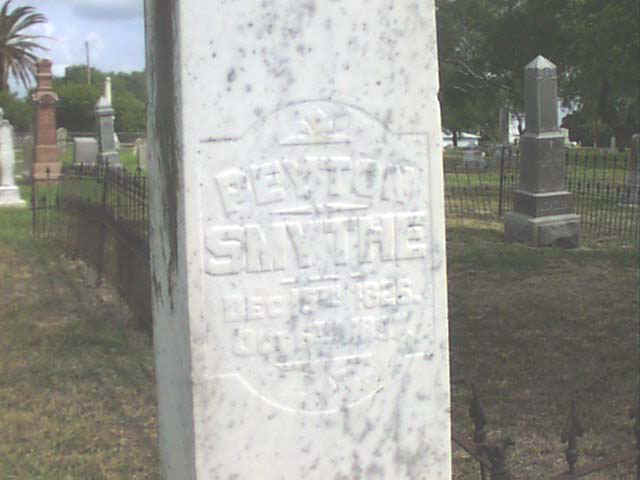 Peyton Smythe Headstone