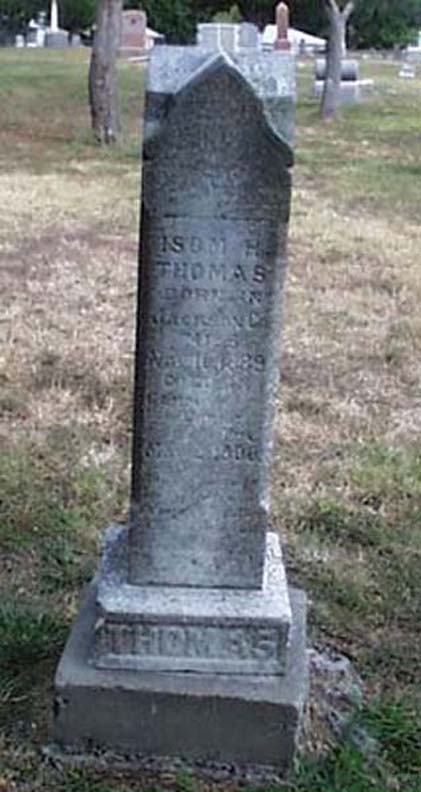 Isom H. Thomas Headstone