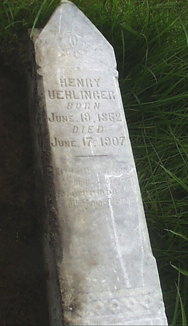 Henry Uehlinger Headstone