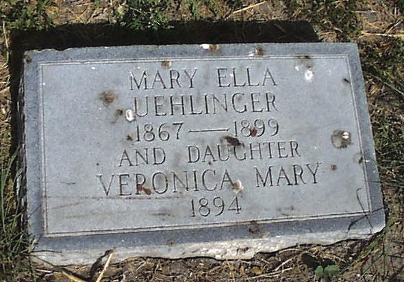 Veronica Mary Uehlinger Headstone