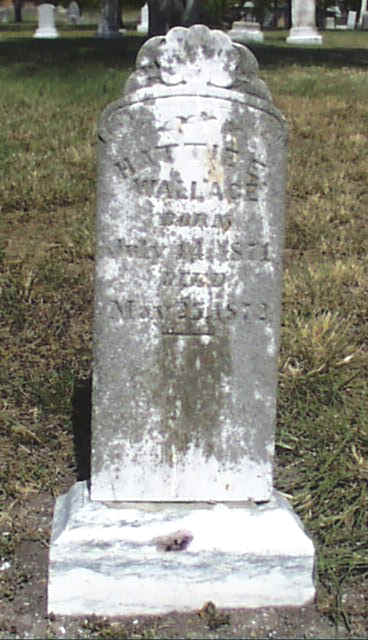 Hattie Wallace Headstone