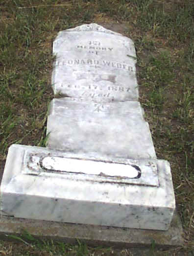 Leonard Weber Headstone