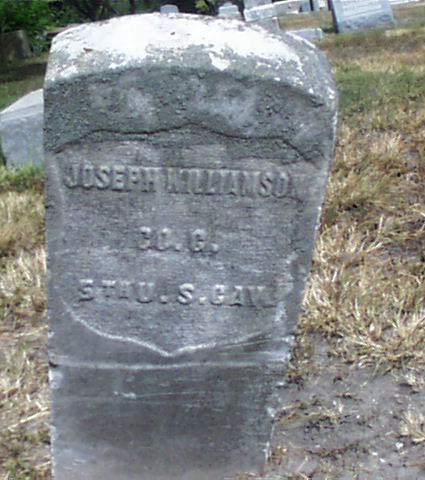 Joseph Williamson Headstone
