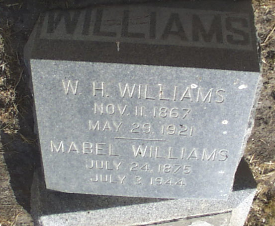 W. H. Williams Headstone