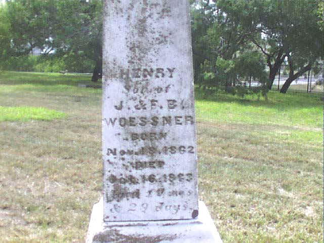 Henry Woessner Headstone