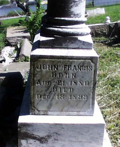 John Francis Wrather Headstone