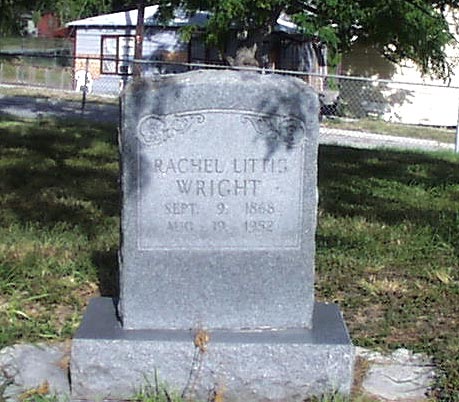Rachel Littig Wright Headstone